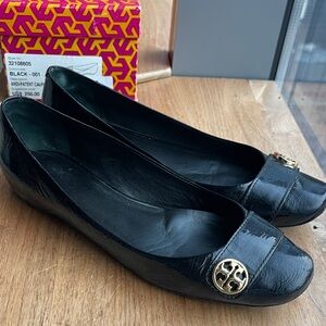 Tory Burch Black Patent Leather Women's Flats size 11
